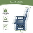 thumbnail image 2 of Mosbrisa HIPS Swivel Patio Glider, Poly Lumber All-Weather Resistant Outdoor Chair, Navy Blue, 2 of 7