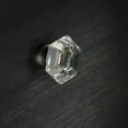thumbnail image 4 of CKP Brand #G-75 Elegance Collection 1-1/4 in. (32mm) Glass Knob, Clear with Oil-Rubbed Bronze Base, 4 of 4