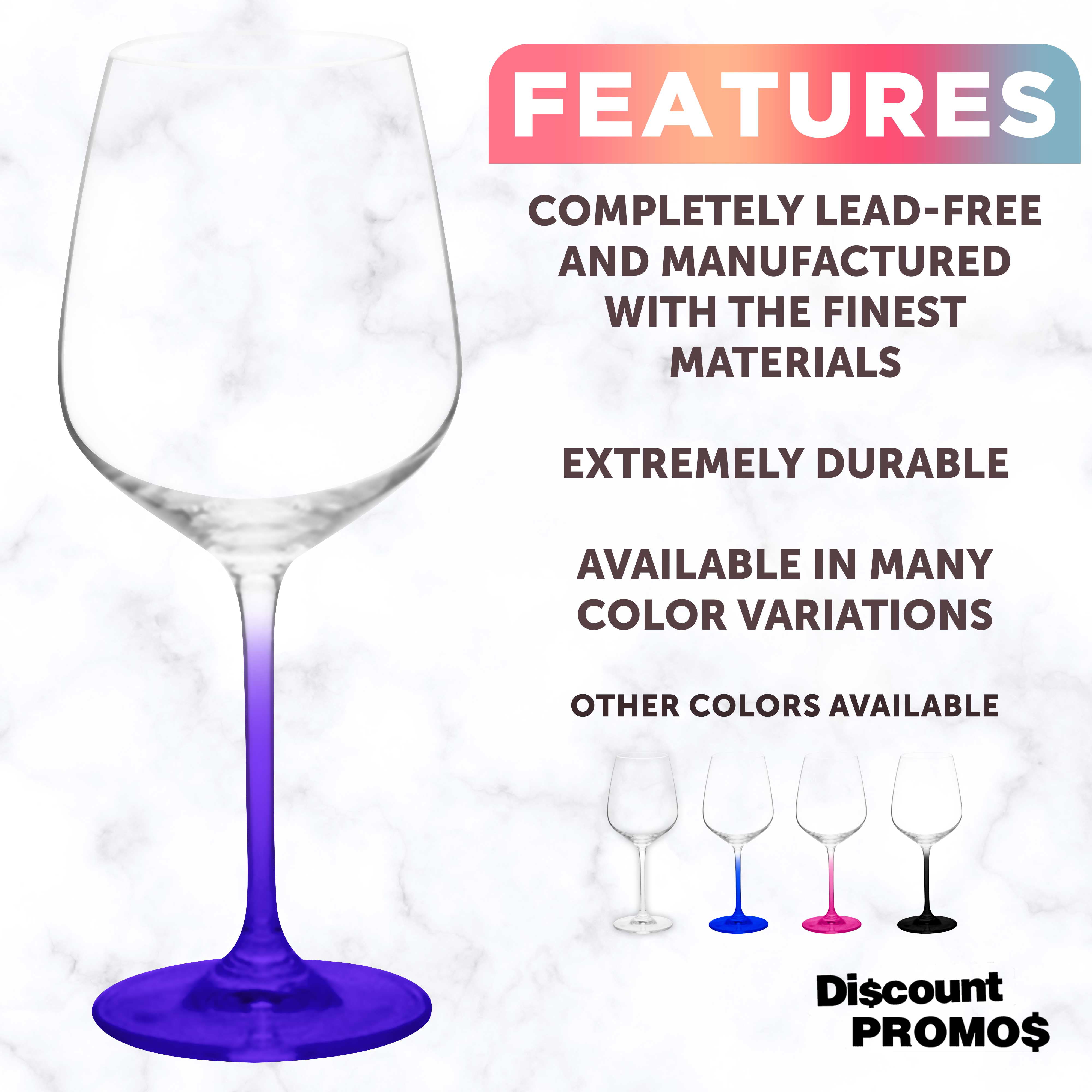Colored Crystal Wine Glass | Set of 2 | Large Stemmed 12 oz Glasses, Great  for all Occasions & Speci…See more Colored Crystal Wine Glass | Set of 2 