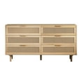 thumbnail image 4 of HMSHA 59.06"6-Drawers Rattan Storage Cabinet Rattan Drawer,for Bedroom,Living Room,Natural, 4 of 9