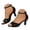 Black, variant on Dakaela Women's 2.75 Inch Kitten Heels Open Toe Ankle Strap Dressy Heeled Sandals Dance Pumps Shoes for Bride Wedding Party Size 6-11 Black