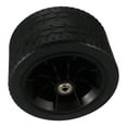 thumbnail image 6 of HONMEET Replacement Utility Cart Tire 1 Piece Black Plastic Rubber Wheel for Garden Cart and Outdoor Use, 6 of 8