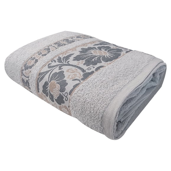 Toalla Medio Baño colores varios, 140x70cm - Suave Y Absorbente- Cenefa Bordada
