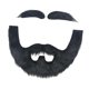 thumbnail image 4 of Barba falsa DIY, divertido bigote falso para decoraciones de Halloween, festivales y mascaradas. negro, 4 of 9