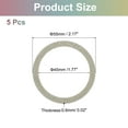 thumbnail image 2 of Uxcell Magnetic Sticker Ring, 5 Pack Universal Magnetic Adapter Ring Metal Sparkle Magnet Wireless Charging Conversion Kit for Mobile Phone Case Wireless Charger (Gold), 2 of 7