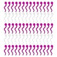 thumbnail image 1 of Miangastore Confetti Purple Plastic Wedding Decorations 1Set 0.79X0.20X0.04in, 1 of 9