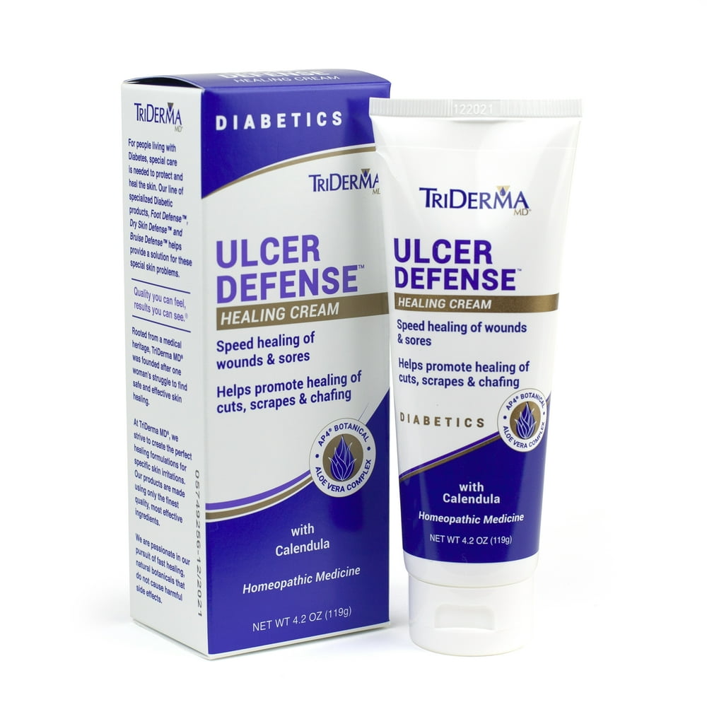 TriDerma MD Diabetic Ulcer Defense Healing Cream, 4.2 Oz