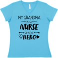 thumbnail image 3 of Inktastic My Grandma is a Nurse and a Hero Women's V-Neck T-Shirt, 3 of 5
