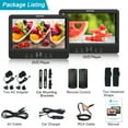 thumbnail image 7 of WONNIE 10.5" Two DVD Players Dual Screen for Car Portable CD Player Play a Same or Two Different Movies with Two Mounting Brackets, 5-Hour Rechargeable Battery, Support USB/SD Card Reader, 7 of 7