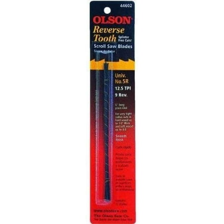 

Olson 5 Carbon Steel Scroll Saw Blade 12.5 TPI 12 Pk