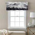 thumbnail image 3 of Snow Mountain Valance Curtain Nature Scenery Black Forest Vintage Style Window Valances Rod Pocket Short Curtains Window Treatments for Kitchen Bedroom Bathroom Laundry 60" x 14", 3 of 9