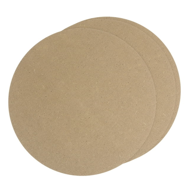 Unique Bargains Découpes de Disques en Cercles en Bois Non Fini, Tranches Rondes en Bois de 6 Pieds, 0,12 Pieds d'Épaisseur, Lot de 3