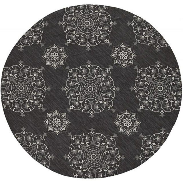 60" X 90" X 0.'25" Charcoal Polypropelene Rug
