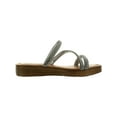 thumbnail image 2 of Bella Vita Womens Suede Rhinestone Flatform Sandals, 2 of 3
