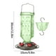 thumbnail image 3 of Comedero de vidrio para colibríes, colgante para exteriores, con foso para hormigas y 6 puertos de alimentación. Alimentador de néctar para decoración de jardín., 3 of 7