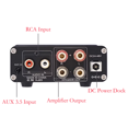 thumbnail image 3 of D325D TPA3255 Dual Channel Mini Desktop PC Digital Audio Amplifier for Home Audio Stereo System-White, 3 of 6