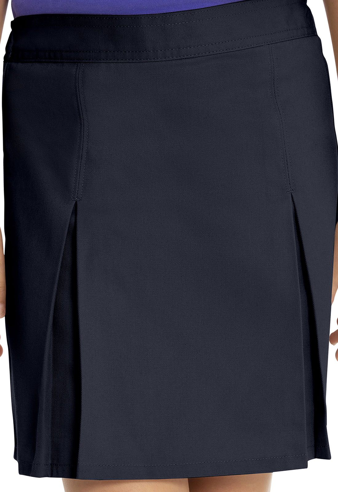 Real School Girls School Uniform Pleat Front Scooter Skirt, Sizes 4-16 & Plus - image 3 of 6
