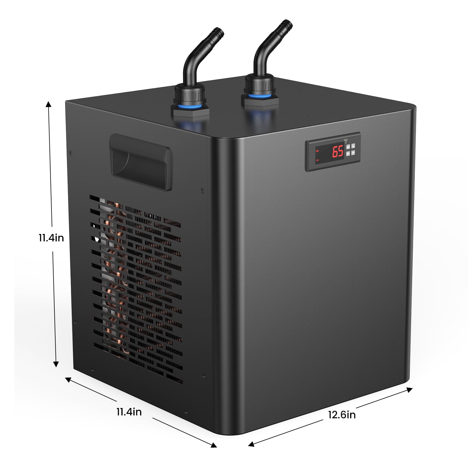 Ecojoy  Aquarium Water Chiller 75 Gallon, 1/3HP Fish Tank Chiller 300L with Quiet Compressor Refrigeration for Hydroponic System Axolotl Jellyfish Coral Crystal Shrimp