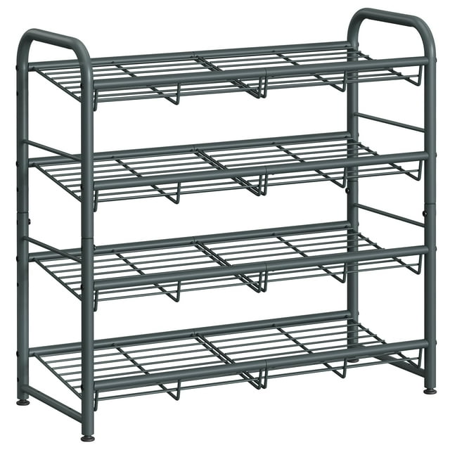 Organizador de armario SONGMICS de 4 niveles para zapatos, 16 pares, gris