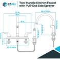 thumbnail image 4 of EZ-FLO 10201 High Arc Swivel Spout Kitchen Faucet, Two-Handle, Chrome, 4 of 5