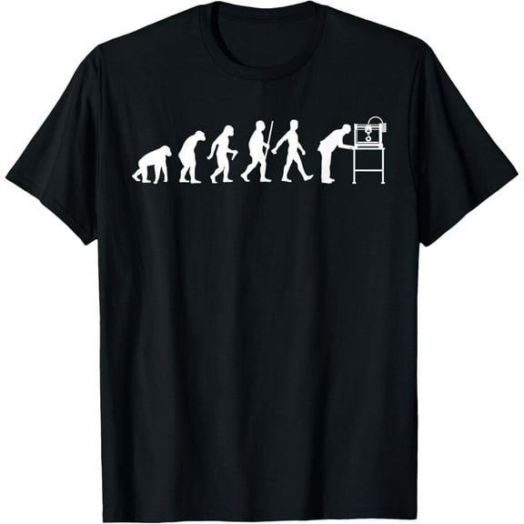 Funny 3D Printer Designs Men Women 3D Printing Evolution T-Shirt men and women can wear, black, white, gifts