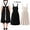 2 Pack-black+beige, variant on Cotton Linen Adjustable Cross Back Apron Pinafore Dress with 2 Pockets for Cooking Baking Gardening Painting,Gift,Beige