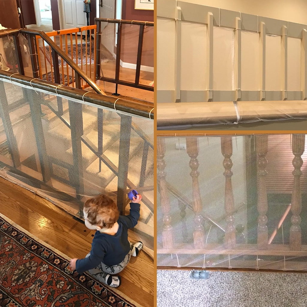 Stairs Mesh Banister Guard NEW KidCo 15ft Mesh Banister Guard For
