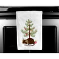 thumbnail image 3 of Carolines Treasures BB9246WTKT Coypu Nutria River Rat Christmas White Kitchen Towel Set of 2 Dish Towels Teal 19 X 25", 3 of 3