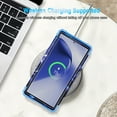 thumbnail image 5 of Casetego for Samsung Galaxy S22 Ultra 5G Case,Glow in The Dark Three Layer Heavy Duty Shockproof Protection Hard Plastic Bumper+Soft Silicone Case,Light Blue, 5 of 7