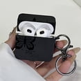 thumbnail image 2 of Black Butterfly Pattern Earphone Case for Apple AirPods 1/2/3/4 Protective Headphones Case with Hook for AirPods Pro3/Pro2/Pro, 2 of 6