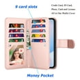 thumbnail image 3 of Tiflook Wallet Case for Galaxy S24 FE 5G 6.7" 5G 2024, PU Leather ID Cash Credit Card Slots Holder Carrying Pouch Folio Flip Cover [Detachable Magnetic Hard Cases] Lanyard - Rose Gold, 3 of 6
