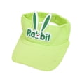 thumbnail image 3 of Sombrero para el sol para niños, ala ancha, sombrero de copa vacía, protección solar, sombreros para niñas, sombreros bonitos Sombrero de Visera Verde, 3 of 8