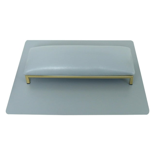 Almohada para manos y uñas, cojín de escritorio para reposabrazos de uñas, soporte para manos para decoración de uñas, cojín para manos conjunto gris