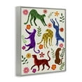 thumbnail image 4 of Stupell Industries Boho Patterned Cheetahs Animals & Insects Painting Gray Framed Art Print Wall Art, 11 x 14, 4 of 10