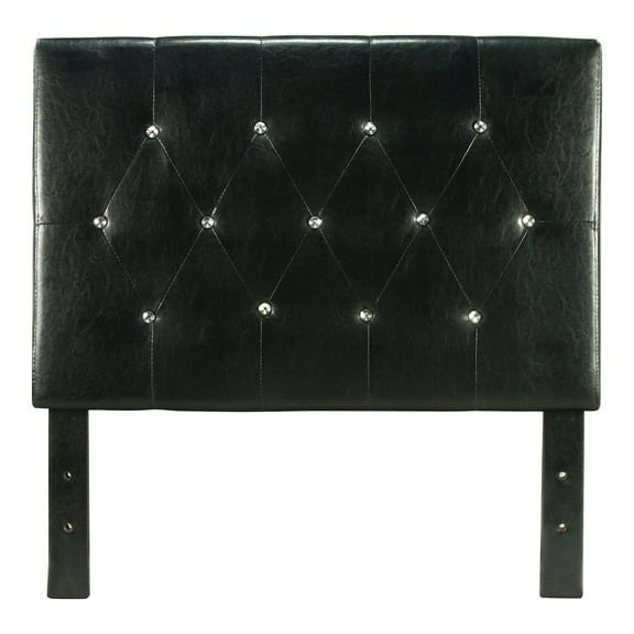 ENITIAL STAR Kylen Faux Leather Headboard in Black
