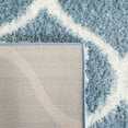 thumbnail image 6 of SAFAVIEH Tahoe Thelma Quatrefoil Shag Area Rug, 8' x 10', Blue/White, 6 of 8