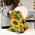 thumbnail image 5 of Coolnut Beautiful Sunflowers Kitchen Towels, 18 x 28 Inch Super Soft and Absorbent Dish Cloths for Washing Dishes, 1 PCS Reusable Multi-Purpose Microfiber Hand Towels for Kitchen, 5 of 6