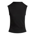 thumbnail image 5 of Sofia by Sofia Vergara Women's Mock Neck Ruched Tank Top, Sizes XS-XXXL, 5 of 5