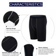 thumbnail image 4 of AMERTEER Compression Shorts Men Spandex Sport Shorts Athletic Workout Running Performance Baselayer Underwear, 4 of 11
