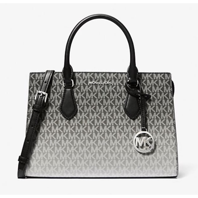 Michael Kors Bolso Satchel Mediano Sheila con Logo de la Firma y Diseño Degradado para Mujer (Negro) 35R5S6HS8B-001