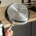 thumbnail image 3 of T-fal HybridMesh Stainless Steel Cookware, Frypan, 10.5 Inch, Silver, 3 of 6