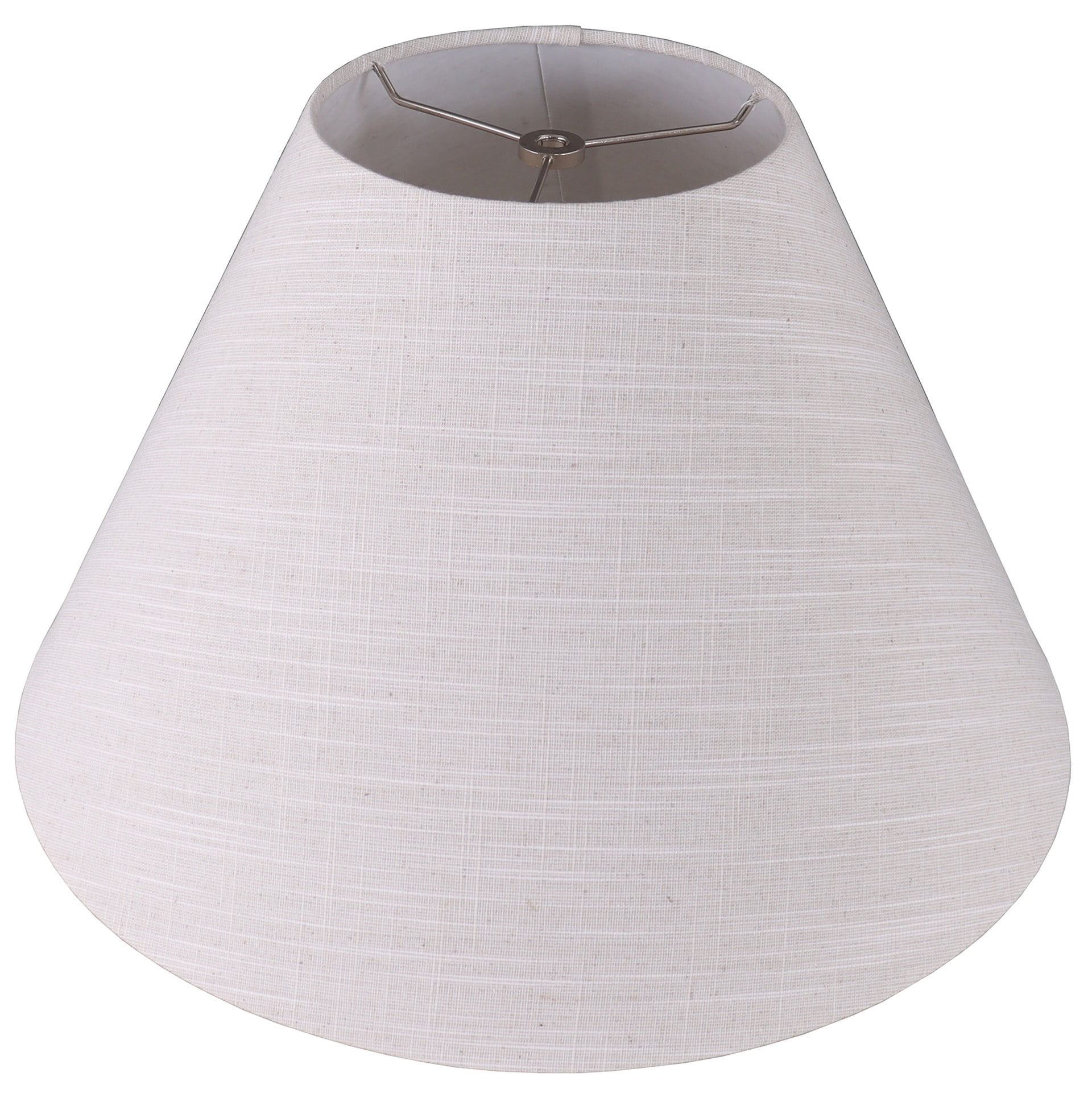 Better Homes & Gardens, Contemporary Design,  Tapered Empire, Taupe Finish, Spider Fitter, Lamp Shade