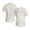thumbnail image 5 of Wukai White Rabbit Classic V-Neck T-Shirt for Women: Comfortable, Stylish, and Versatile Wardrobe Essential-Small, 5 of 7