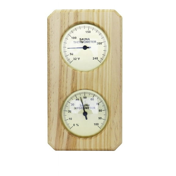 Sauna Thermometer Fahrenheit Hygrometer Gauge 2In1 Indoor Home Sauna Thermostat,Sauna for Traditional Sauna,
