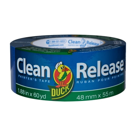 Duck Brand Clean Release Blue Painter's Tape, 1.88 in. x 60 (Best Paint Tape Painting Stripes)