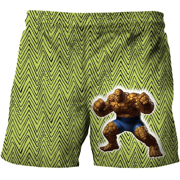 Pantalones cortos con estampado de Superhéroes para niños y niñas, traje de Marvel, Spiderman, informal, playa, dibujos animados Fivean unisex