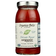 Organico Bello, Sauce Pasta Delicate Recipe Organic, 25 Ounce Pack of 6