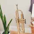 thumbnail image 1 of QUMIIRITY 1Pack Copper Golden Trumpet For Trumpet Accessories, 1 of 8