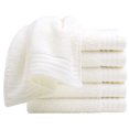 thumbnail image 1 of Hand Towels for Bathroom, Quality Long-staple Cotton Hand Towels Absorbent Soft Cotton Hand Towels for Bathroom, Hand & Face Washcloths 13 x 29 Inches Pack of 6 Cream White, 1 of 9