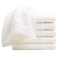 thumbnail image 1 of Hand Towels for Bathroom, Quality Long-staple Cotton Hand Towels Absorbent Soft Cotton Hand Towels for Bathroom, Hand & Face Washcloths 13 x 29 Inches Pack of 6 Cream White, 1 of 9
